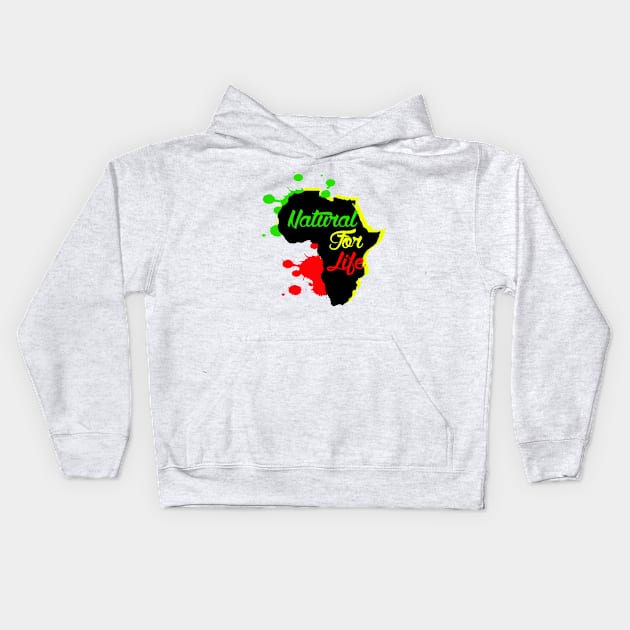 Natural for Life - Afrocentric Kids Hoodie by Afrinubi™